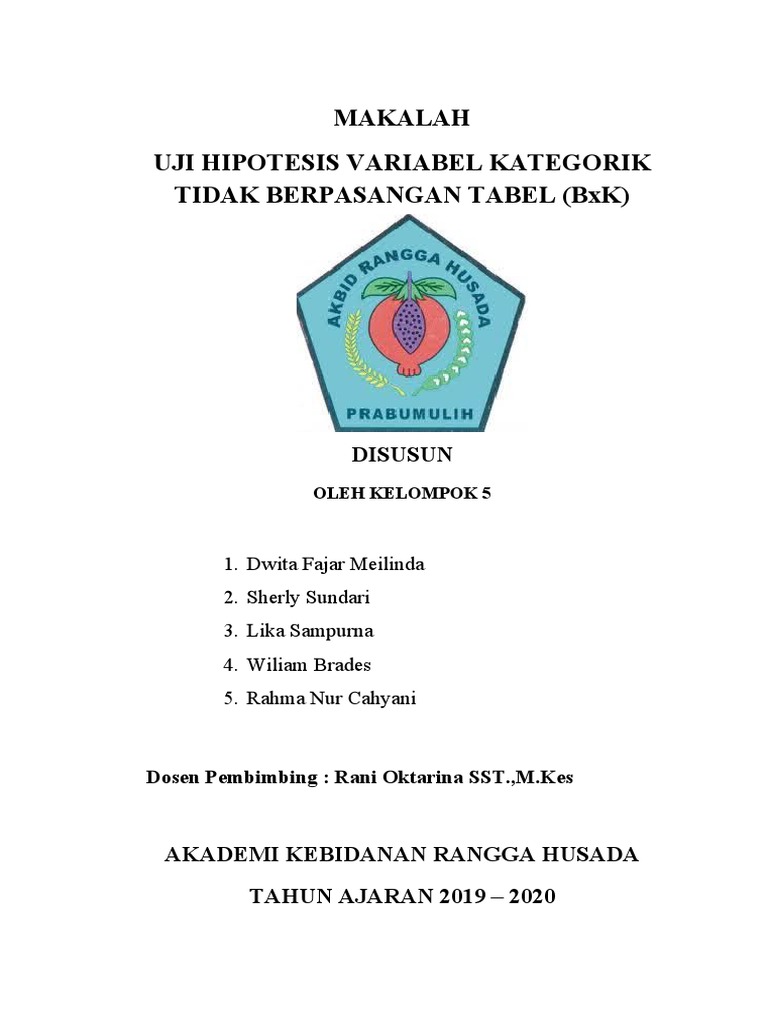 Uji Hipotesis Variabel Kategorik | PDF