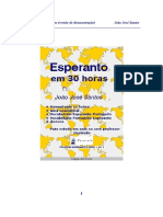 JJSantos Esperanto Em 30 Horas (Parte Do Livro PT)