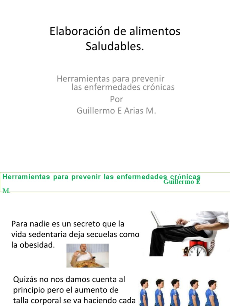 Herramientas para Prevenir Las Enfermedades Cronicas | PDF | Estilo de ...