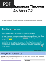 The Pythagorean Theorem Big Ideas 7