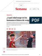 ¿A Qué Edad Surge en Los Humanos El Deseo de Venganza - ESTUDIO Pagina Semana