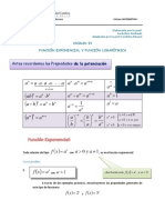 Unidad IV Tema 5 Funciones Exponenciales y Logaritmicas