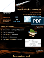 C# Conditional Statements: Control Flow Logic Using if, else if, else and switch