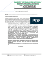 Carta de Presentacion