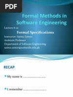 Formal Methods in Software Engineering