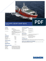 Product Sheet Damen Escape Gear Ship 8316 Besant 04 2018