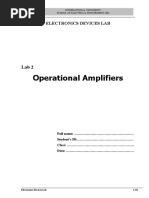 Electronic-Device-lab-2-Operational Amplifiers