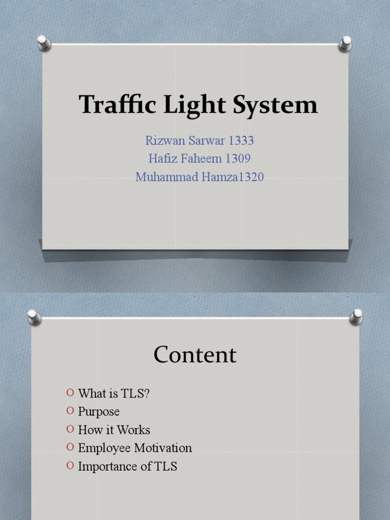 Traffic Light System | PDF