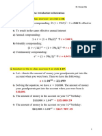 A) Annual Compounding:: Extra Note For Session One: Introduction To Derivatives