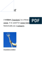 Poseidon's Trident: A History of the Three-Pronged Spear