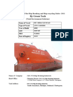 By Green Tech: As Per Rules 16 of The Ship Breaking and Ship Recycling Rules - 2011 (Total Environment Solution)