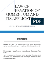 LAW OF CONSERVATION OF MOMENTUM