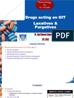 Drugs Acting On GIT Laxatives & Purgatives: Dr. Syed Muneeb Anjum (PH.D.) Ips, Uvas