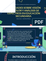 Actividades Sobre Visión Del Color y Análisis de Espectros en Educación Secundaria