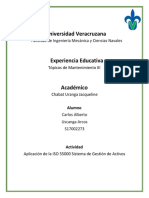 Aplicación de La ISO 55000 Sistema de Gestión de Activos