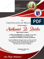 Nathaniel D. Deldoc: Math Teacher I (Junior)