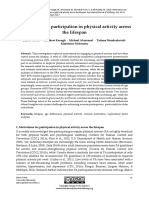 Motivations For Participation in Physical Activity Across The Lifespan