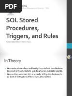 VII. SQL Stored Procedures, Triggers, and Rules