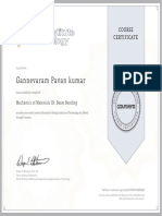 Gannevaram Pavan Kumar: Course Certificate