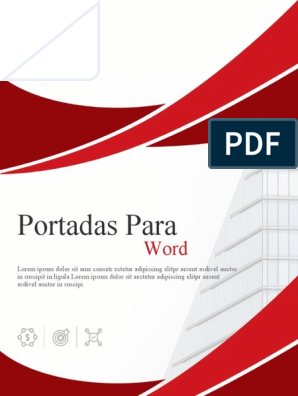 Portada para Word Rojo Oscuro y Blanco | PDF