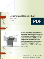 Stud - Quiz3 Generalized Hookes Law and Thermal Stress CE 204