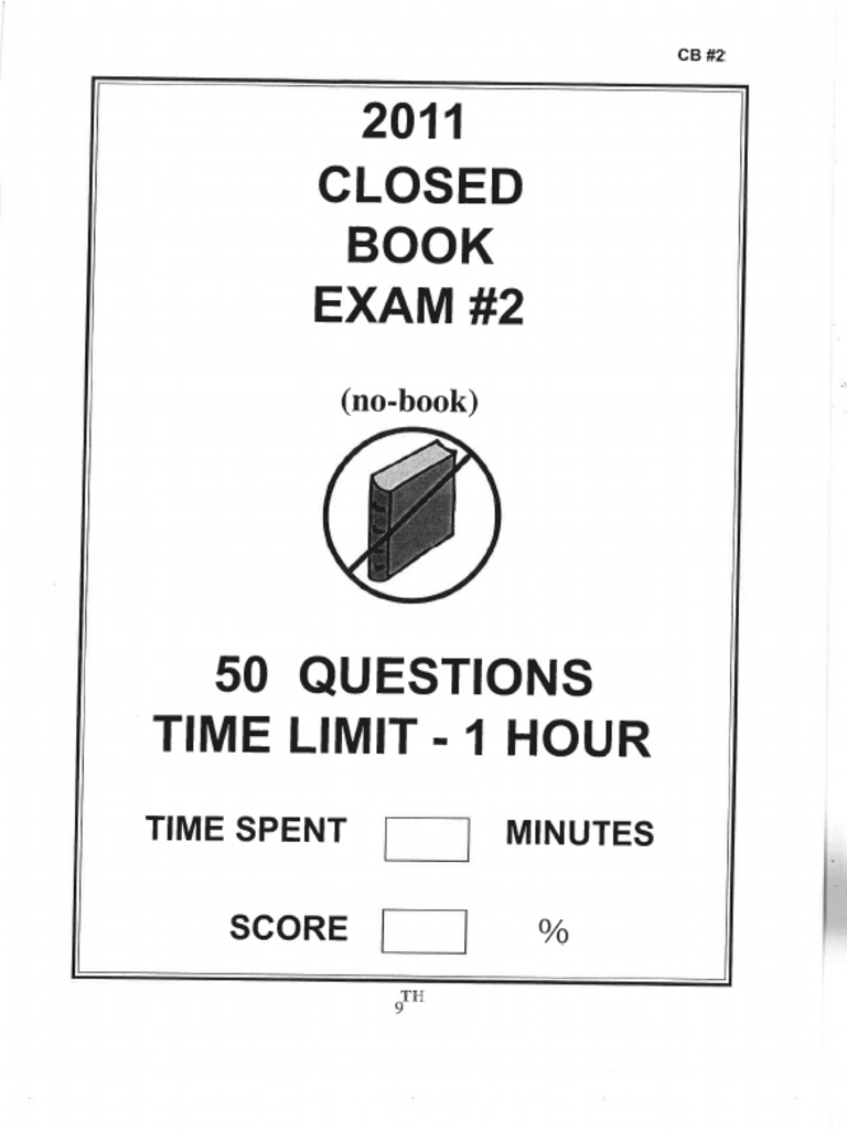Journeymans Closed Book Tests 2 and 3 | PDF