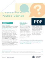 Pause-Pose-Pounce-Bounce: What Are The Implications For Teachers?