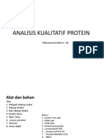 Analisis Kualitatif Protein