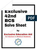 Exclusive 42 BCS Solve Sheet