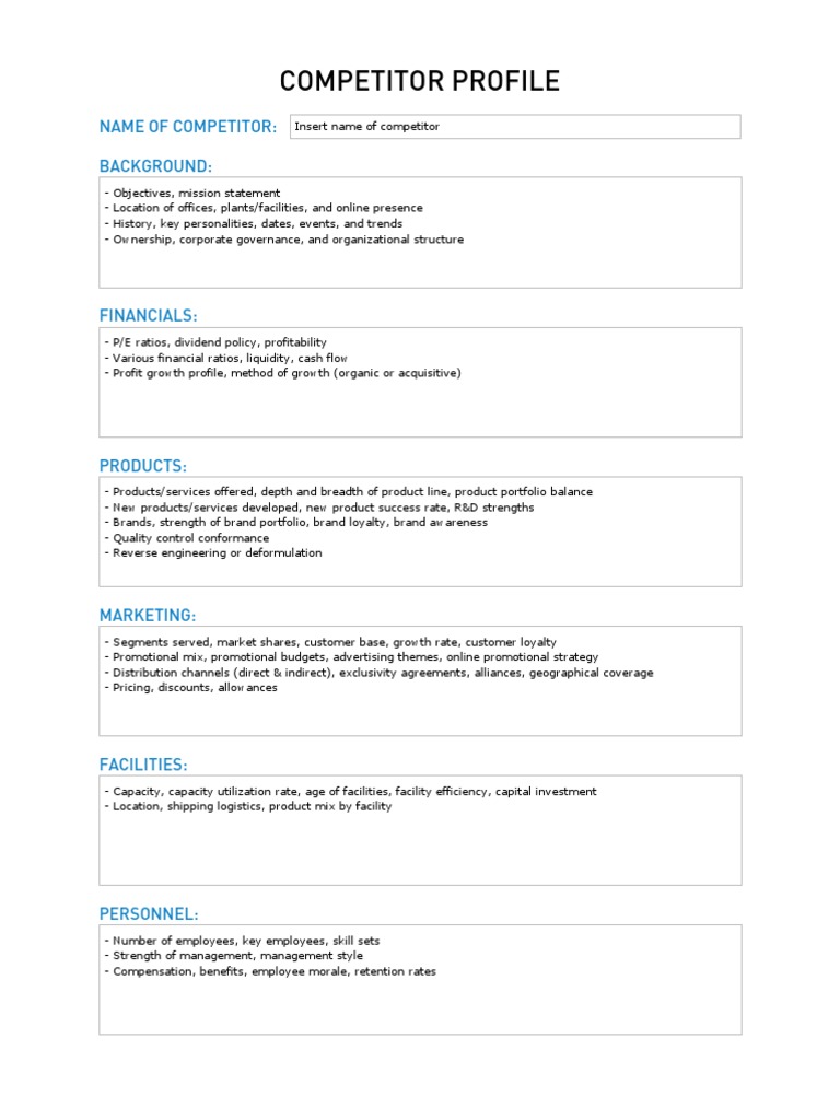 CompetitorProfileTemplate