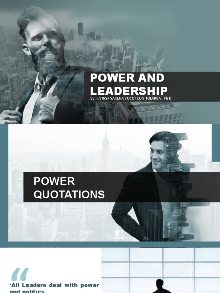 Leadership and Power Dynamics | PDF | Power (Social And Political) | Expert