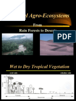 Tropical Agro-Ecosystems: From Rain Forests To Deserts