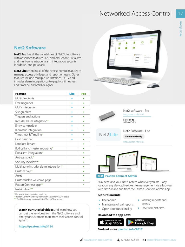 Networked Access Control: Net2 Software | PDF | Access Control ...