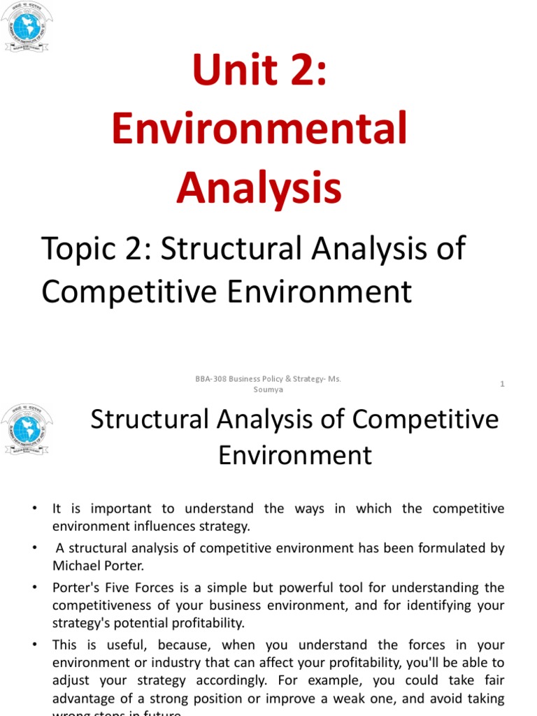 Competitive Environment Analysis Guide | PDF | Strategic Management ...