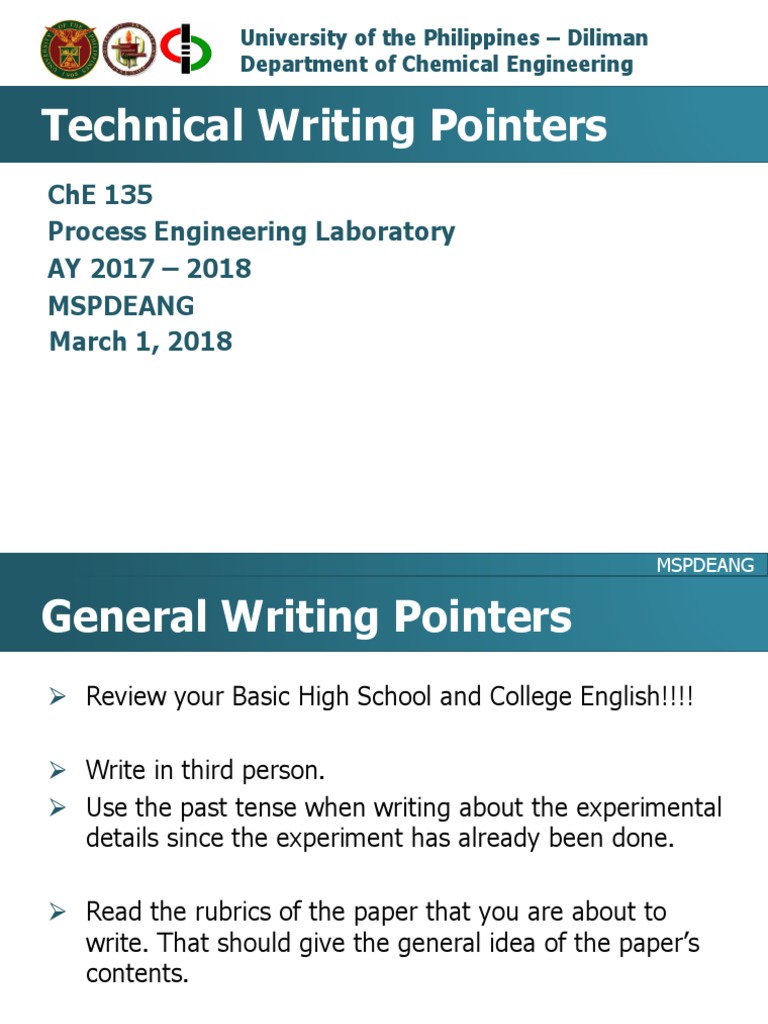 Technical Writing Pointers | PDF | Citation | Cartesian Coordinate System