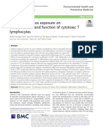 Effect of Asbestos Exposure On Differentiation and Function of Cytotoxic T Lymphocytes
