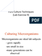 Pure Culture Techniques (Lab Exercise 9)