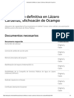 Autorización Definitiva en Lázaro Cárdenas, Michoacán de - Gob - MX