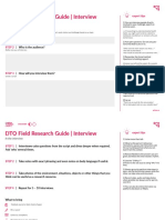 DTO Field Research Guide - Interview: Getting Ready For The Interview