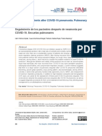 Follow-Up of Patients After COVID-19 Pneumonia. Pulmonary Sequelae