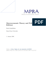 Macro Theory and Policy (1)