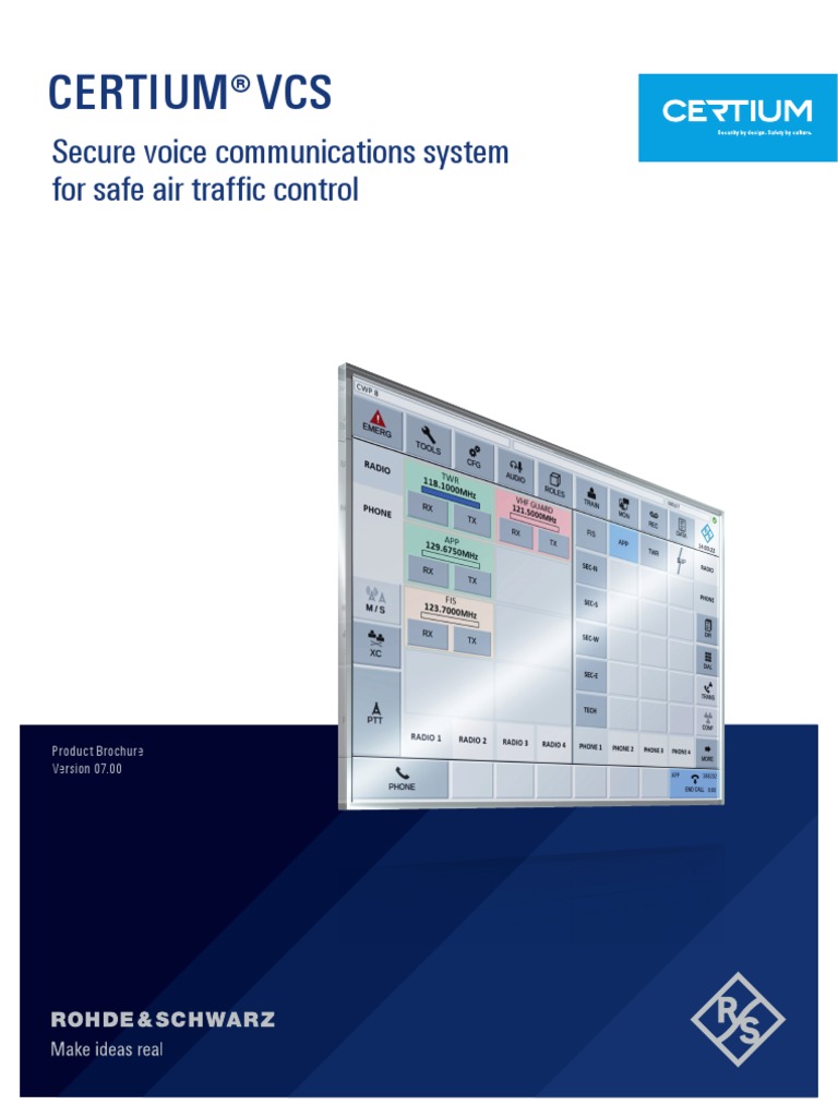 Certium® VCS Secure Voice Communications System For Safe Air Traffic