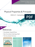 Hydrogeology Physical Properties
