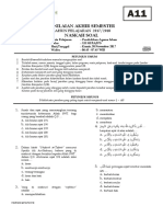 Penilaian Akhir Semester Naskah Soal: TAHUN PELAJARAN 2017/2018