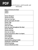 German - Basics