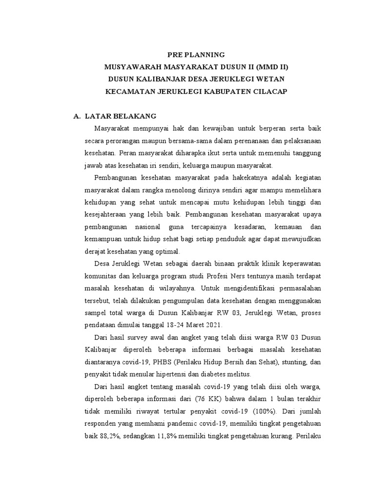 PRE PLANNING MMD 2 Acc PDF