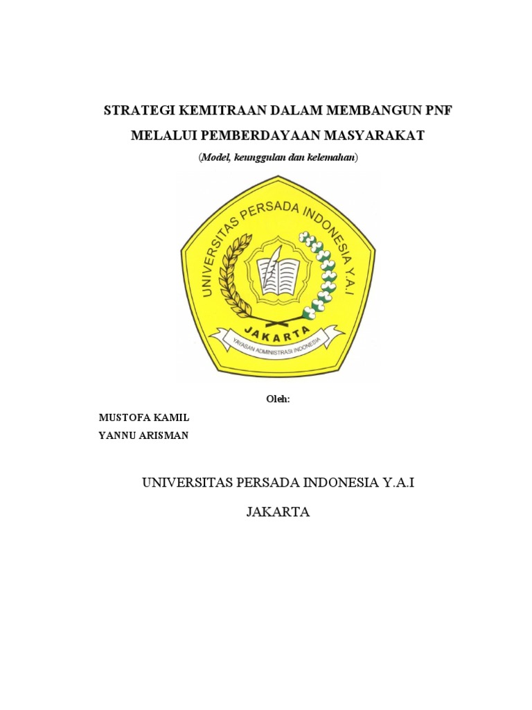 Strategi Kemitraan PNF Efektif | PDF | Karier & Perkembangan | Bisnis
