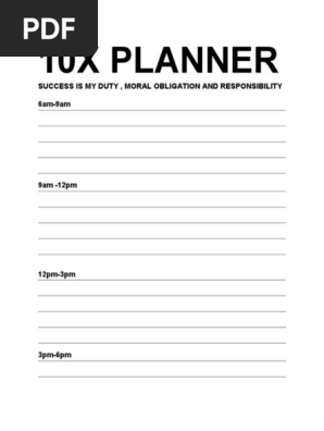10x Planner