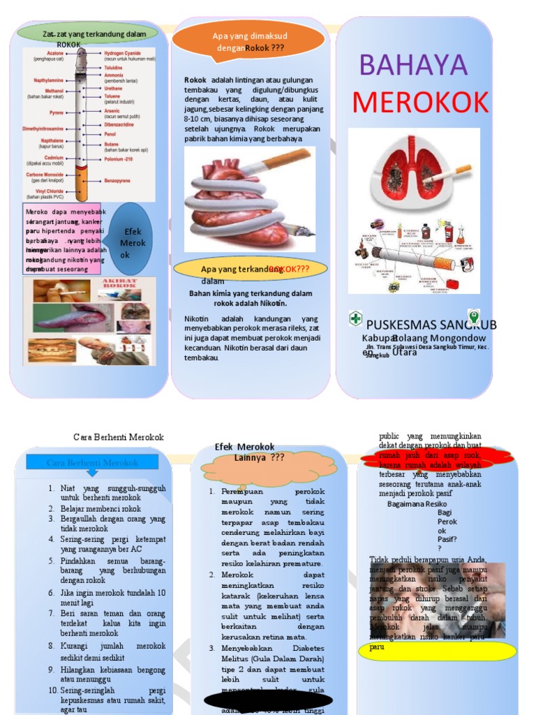 Leaflet Bahaya Merokok | PDF | Pengembangan Diri