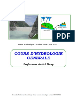 Cours D'hydrologie Générale